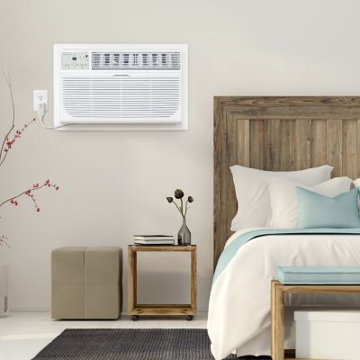 Image showing 10 th Keystone 8,000 BTU 115V Through-the-Wall Air Conditioner Cools 350 sq. ft. with Remote