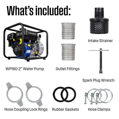 Image showing  2 in. Gas Powered Semi Trash Water Pump