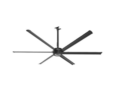 Big Ass Fans E-Series 10 ft. Diameter Industrial HVLS Ceiling Fan, Indoor/Covered Outdoor, Stealth Black
