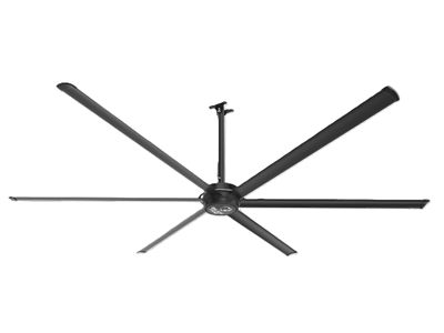 Big Ass Fans E-Series 12 ft. Diameter Industrial HVLS Ceiling Fan, Indoor/Covered Outdoor, Stealth Black