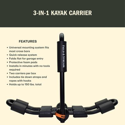 Image showing 6 th Field & Stream 3-in-1 Kayak Carrier