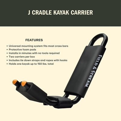 Image showing 5 th Field & Stream J-Style Kayak Cradle Carrier
