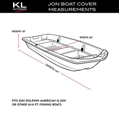 Image showing 8 th KL Outdoor American 12 Jon Mooring Cover