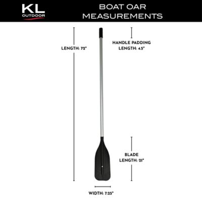 Image showing 6 th KL Outdoor 6 ft. Boat Oar Set
