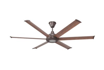 Big Ass Fans Bison Smart Indoor/Outdoor Ceiling Fan, LED, Universal Mount, Remote + Phone App