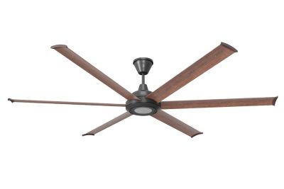 Big Ass Fans Bison Smart Indoor/Outdoor Ceiling Fan, LED, Universal Mount, Remote + Phone App
