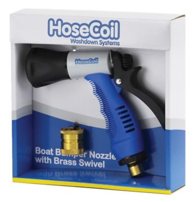 Image showing 2 th HoseCoil Boat Bumper Nozzle Kit with Brass Swivel and Quick Release