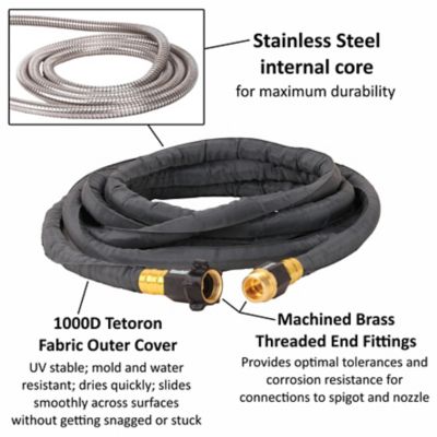 Image showing  Stainless Steel PRO 20 ft. Hose Kit with Boat Bumper Nozzle