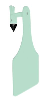 Allflex ATag Cow Blank Ear Tags Green, 25 pk.