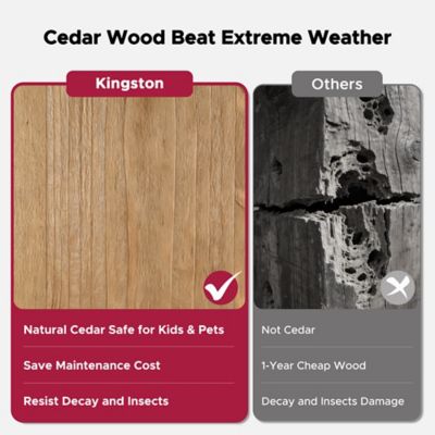 Image showing 7 th Sunjoy 16 x 12 Kingston Hardtop Rectangular Gazebo Wood