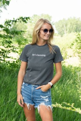 Image showing  He's Farming' T-Shirt