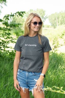 Image showing  He's Farming' T-Shirt
