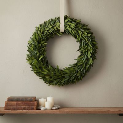 Image showing  20 in. Trinity Preserved Olive Leaf Wreath