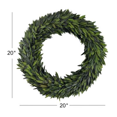 Image showing  20 in. Trinity Preserved Olive Leaf Wreath