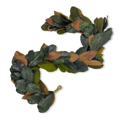 Shine Company 66 in. Genuine Preserve Magnolia Leaf Garland, Set of 2
