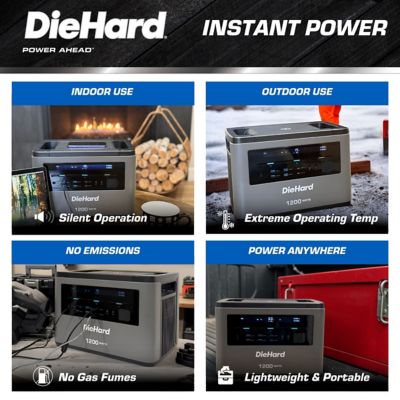 Image showing 4 th DieHard 1200 W XTS Portable Power Station, 1065Wh, Lithium Manganese