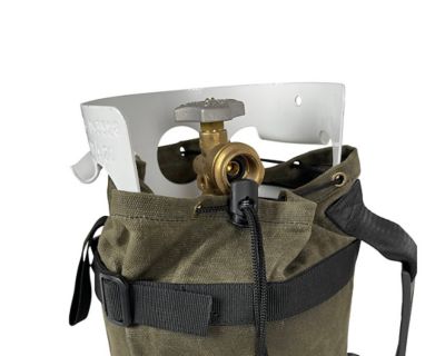 Image showing  Waxed Canvas Propane Tank Cover, For 2.5 Gallon Tank, Draw String Closure, 21189941