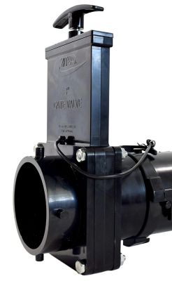 Image showing  Waste Valve For RV Black Water System, Twist-On/ Handle Actuated, 3 in. Valve, T58