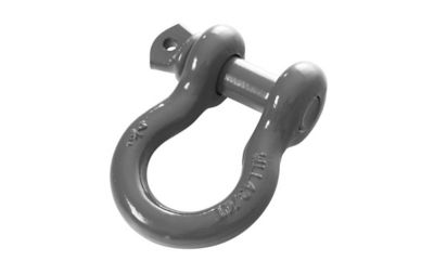 Overland Vehicle Systems Steel D-Ring, 3/4 in. Pin, Powder Coated Gray, Single, 19019903