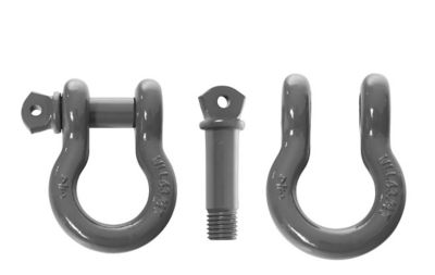 Image showing  Steel D-Ring, 3/4 in. Pin, Powder Coated Gray, Single, 19019903