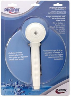 Image showing  Hand-Held Shower Head with 60 in. Vinyl Hose, with Single Function Spray Setting, PF276024