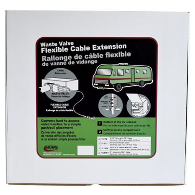 Image showing  Cable Actuated Waste Valve for RV Black Water Systems, 3 in. Valves, 72 in. cable, TX372