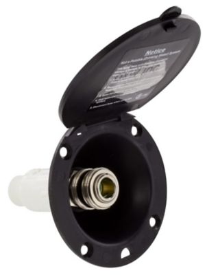 Valterra Spray-Away Quick Connect Valve, 4 in. Depth, 2-3/4 in. Round Hole Installation, Plastic, PF147006