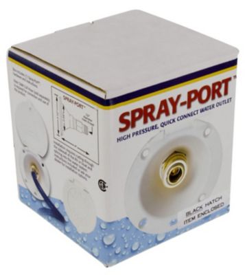 Image showing  Spray-Away Quick Connect Valve, 4 in. Depth, 2-3/4 in. Round Hole Installation, Plastic, PF147006