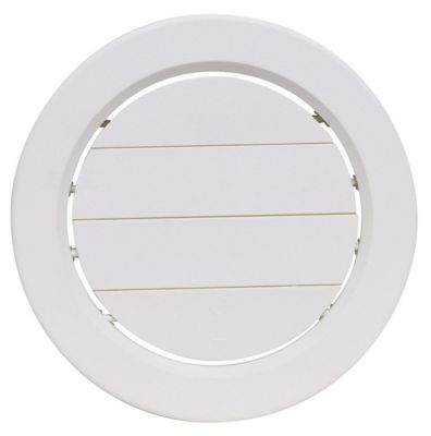 Valterra Ceiling Mount Heating/Cooling Register, 5 in. Diameter, 360 Degree Rotating, White, A10-3358VP