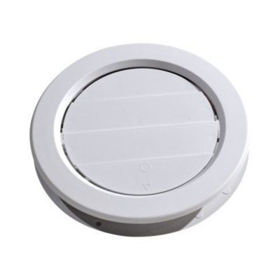 Image showing 4 th Valterra Ceiling Mount Heating/Cooling Register, 5 in. Diameter, 360 Degree Rotating, White, A10-3358VP