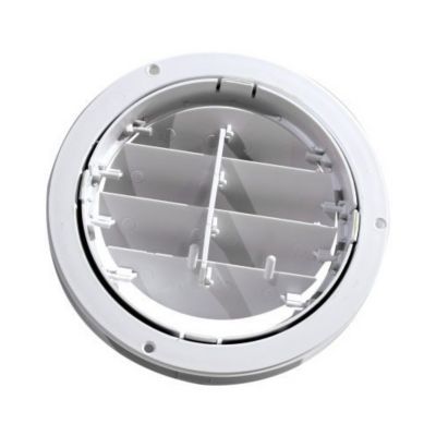 Image showing 5 th Valterra Ceiling Mount Heating/Cooling Register, 5 in. Diameter, 360 Degree Rotating, White, A10-3358VP
