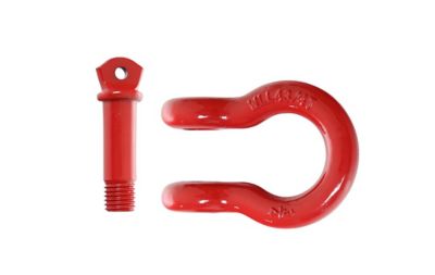 Image showing  Steel D-Ring, 3/4 in. Pin, Powder Coated Gloss Red, Single, 19019904