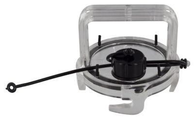 Valterra EZ Coupler Waste Valve Cap with Bayonet Hooks and Handle, Clear, F02-3106CL