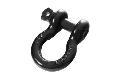 Overland Vehicle Systems Steel D-Ring, 3/4 in. Pin, Powder Coated Gloss Black, Single, 19019901