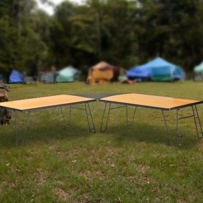 Image showing  Kick It Camping Table, Crafted from Eco-Friendly Bamboo and Durable Aluminum, 30100030