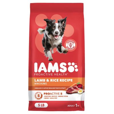 Iams Proactive Health Adult Minichunks Lamb & Rice Recipe Dry Dog Food 5 lb. Bag