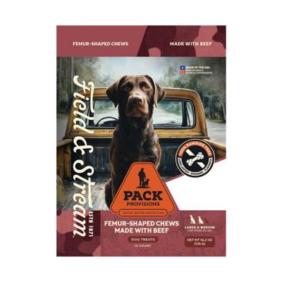 Field & Stream Pack Provisions Beef Flavor Femur-Shaped Dog Chew Treats