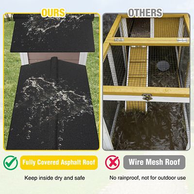 Image showing  Rabbit Hutch Easy Combine With Second Bunny Cage, Inner Space 10.4 ft. sq.