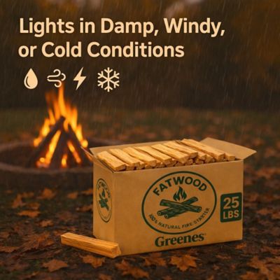 Image showing  Fatwood, 25 lb. Box 100% Natural Pine Resin Fire Starter