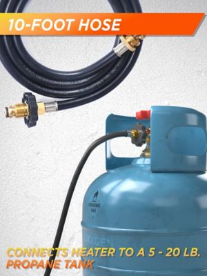 Image showing  10 ft. Propane Hose Adapter for Portable Heater