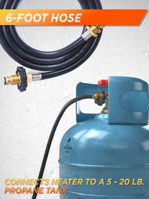 Image showing  6 ft. Propane Hose Adapter for Portable Heater