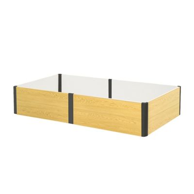 Image showing  Woodgrain Raised Garden Bed 2 x 8ft.