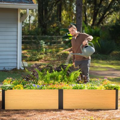 Image showing  Woodgrain Raised Garden Bed 2 x 8ft.