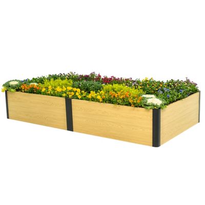 Vego Garden Woodgrain Raised Garden Bed 4 x 8ft.