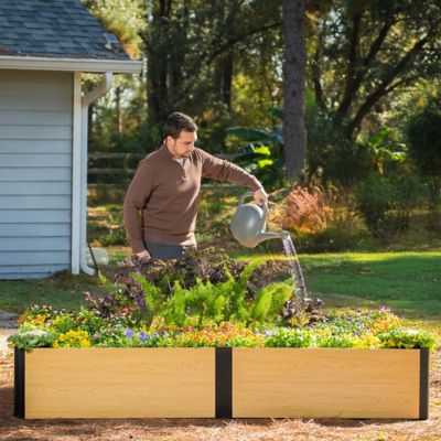 Image showing  Woodgrain Raised Garden Bed 4 x 8ft.