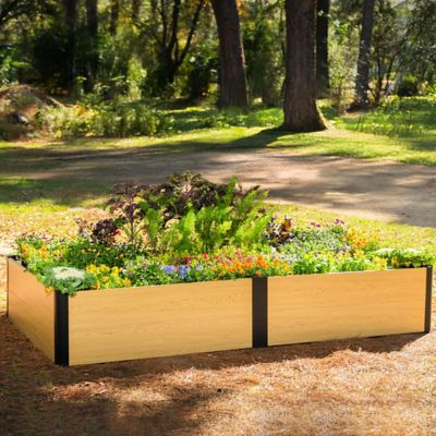 Image showing  Woodgrain Raised Garden Bed 4 x 8ft.