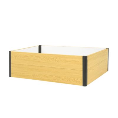 Image showing  Woodgrain Raised Garden Bed 4 x 4ft.