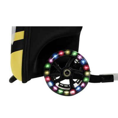 Image showing  GoVoyage Kids 2-in-1 Luggage Scooter 3-Wheel Design with Light-Up Wheels, Foldable and Convertible for Travel