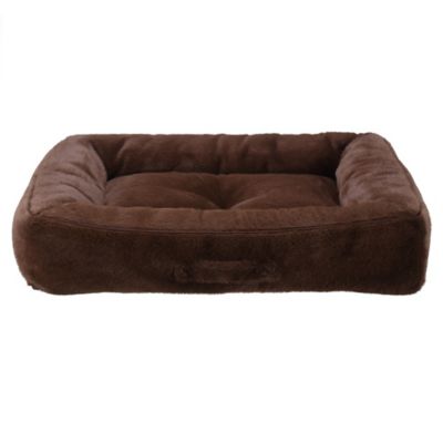 Retriever Gusset Bolster Dog Bed, Chocolate Brown