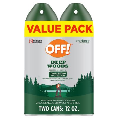 OFF! OFF Deep Woods Insect Repellent V, Up to 8 hr of Mosquito Protection, 6 oz., 2 ct.